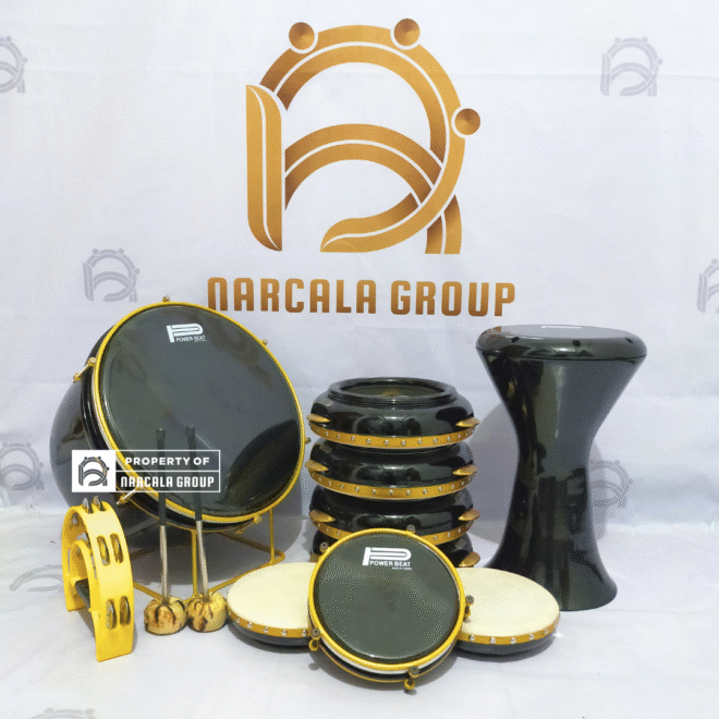 Set Hadroh Habsyi Versi Polosan Warna Hitam Metalik