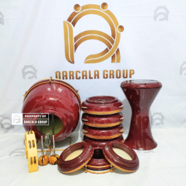 Alat Rebana 1 Set Lengkap Jepara Polosan Merah Maroon