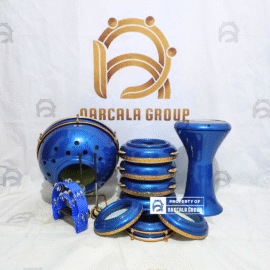Alat Rebana Lengkap 1 Set Jepara Polosan Biru Shogun